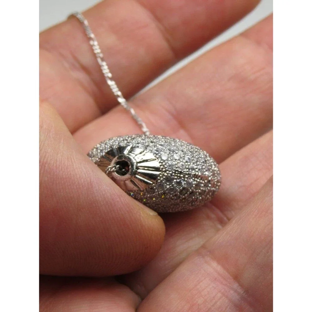 *925 Sterling Silver Diamond Pendant Necklace